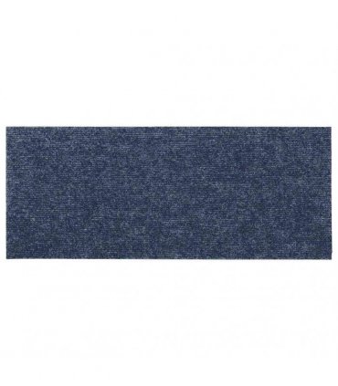 vidaXL Stair Mats Self-adhesive 30 pcs 60x25 cm Grey Blue Rectangular