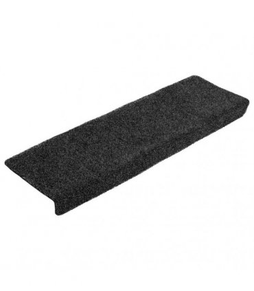 vidaXL Stair Mats Self-adhesive 20 pcs 65x21x4 cm Dark Grey