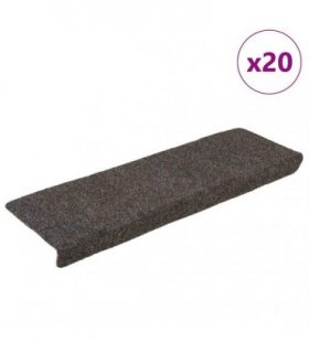 vidaXL Stair Mats Self-adhesive 20 pcs 65x21x4 cm Anthracite