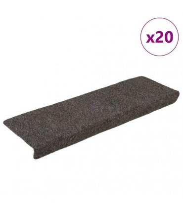 vidaXL Stair Mats Self-adhesive 20 pcs 65x21x4 cm Anthracite
