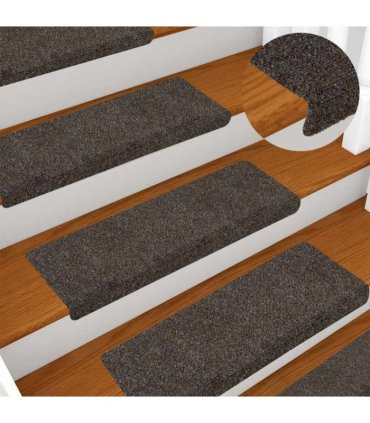 vidaXL Stair Mats Self-adhesive 20 pcs 65x21x4 cm Anthracite