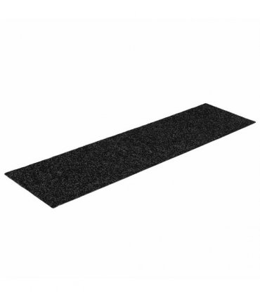vidaXL Stair Mats Self-adhesive 30 pcs 76x20 cm Black Rectangular