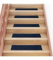 vidaXL Stair Mats Self-adhesive 30 pcs 76x20 cm Navy Rectangular