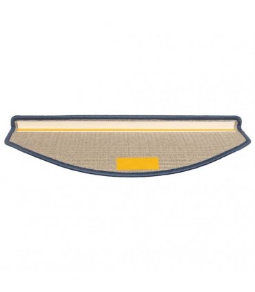 vidaXL Stair Mats 30 pcs 65x24x4 cm Light Grey&Blue Half Round Large