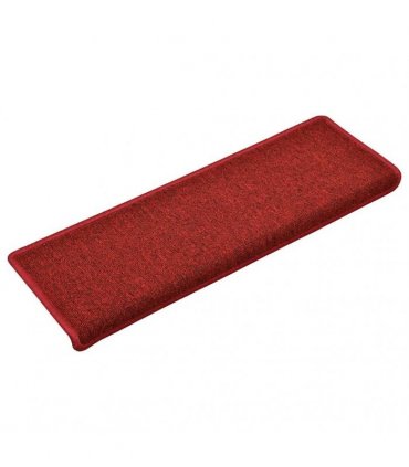 vidaXL Stair Mats 30 pcs 65x21x4 cm Red Rectangular Edge