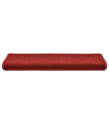 vidaXL Stair Mats 30 pcs 65x21x4 cm Red Rectangular Edge