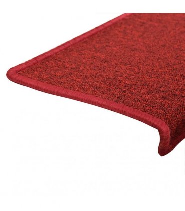 vidaXL Stair Mats 30 pcs 65x21x4 cm Red Rectangular Edge