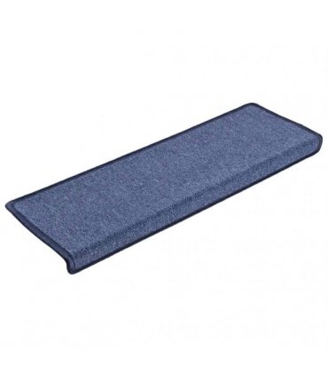 vidaXL Stair Mats 30 pcs 65x21x4 cm Blue Rectangular Edge