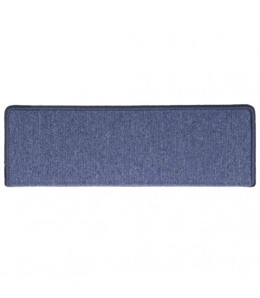 vidaXL Stair Mats 30 pcs 65x21x4 cm Blue Rectangular Edge