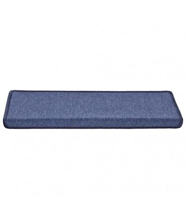 vidaXL Stair Mats 30 pcs 65x21x4 cm Blue Rectangular Edge