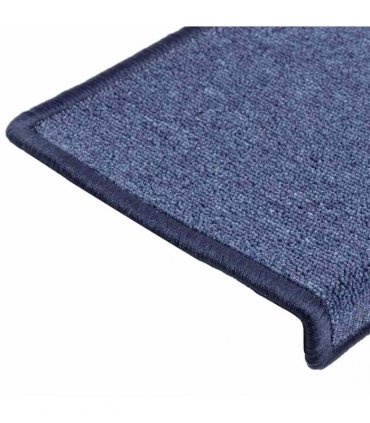 vidaXL Stair Mats 30 pcs 65x21x4 cm Blue Rectangular Edge
