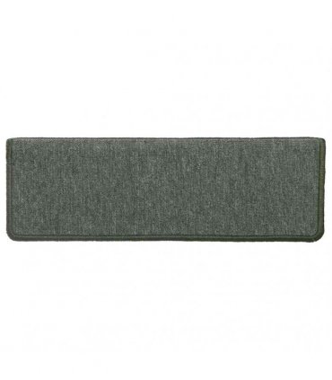 vidaXL Stair Mats 30 pcs 65x21x4 cm Dark Green Rectangular Edge
