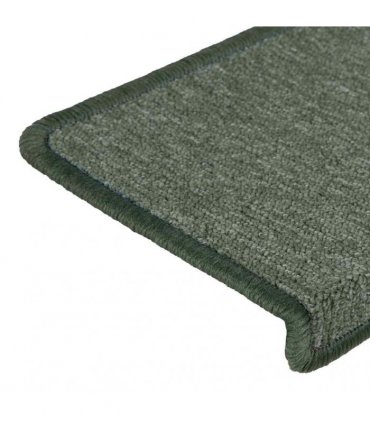 vidaXL Stair Mats 30 pcs 65x21x4 cm Dark Green Rectangular Edge
