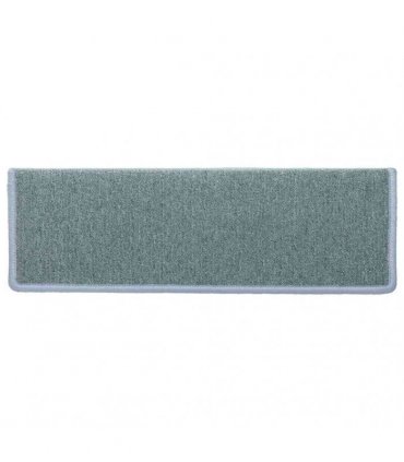 vidaXL Stair Mats 30 pcs 65x21x4 cm Sea Blue Rectangular Edge
