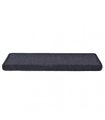 vidaXL Stair Mats 30 pcs 65x21x4cm Dark Grey and Blue Rectangular Edge