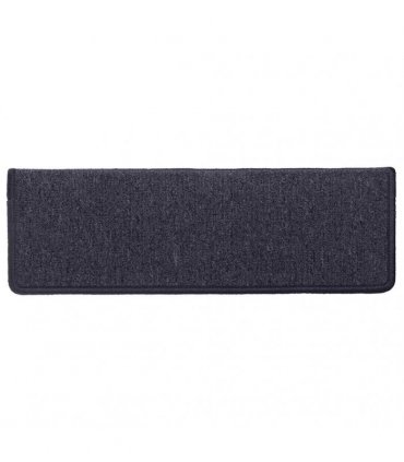 vidaXL Stair Mats 30 pcs 65x21x4cm Dark Grey and Blue Rectangular Edge