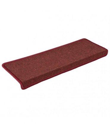 vidaXL Stair Mats 30 pcs 65x21x4 cm Bordeaux Rectangular Edge