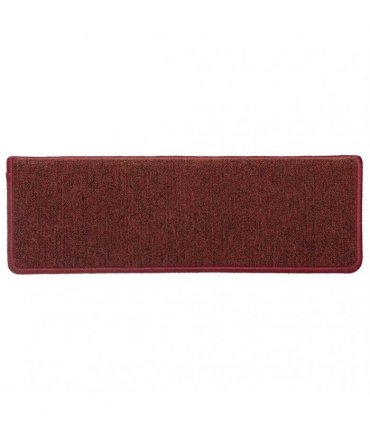 vidaXL Stair Mats 30 pcs 65x21x4 cm Bordeaux Rectangular Edge
