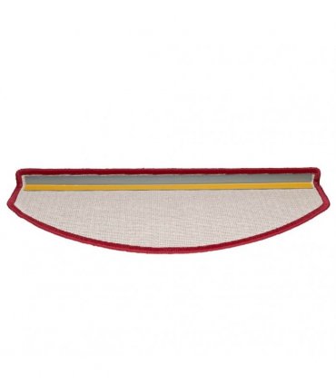 vidaXL Stair Mats 20 pcs 65x24x4 cm Red Half Round Large