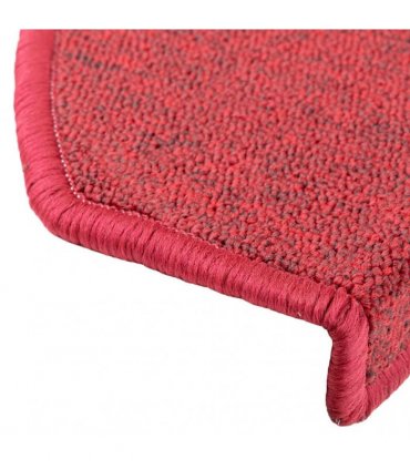 vidaXL Stair Mats 20 pcs 65x24x4 cm Red Half Round Large