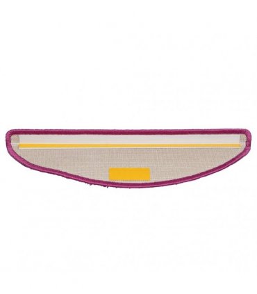 vidaXL Stair Mats 30 pcs 56x17x3 cm Violet Half Round