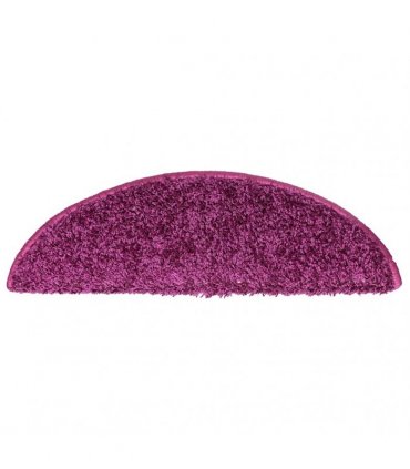 vidaXL Stair Mats 30 pcs 56x17x3 cm Violet Half Round