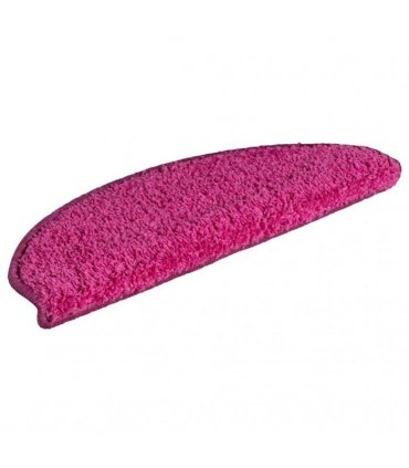 vidaXL Stair Mats 30 pcs 65x21x4 cm Pink Half Round Large