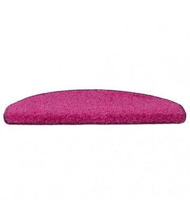 vidaXL Stair Mats 30 pcs 65x21x4 cm Pink Half Round Large
