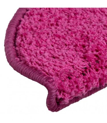 vidaXL Stair Mats 30 pcs 65x21x4 cm Pink Half Round Large