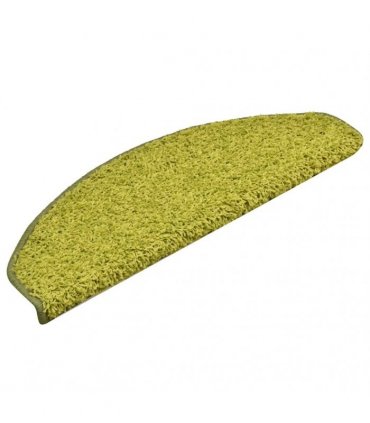 vidaXL Stair Mats 30 pcs 65x21x4 cm Green Half Round Large