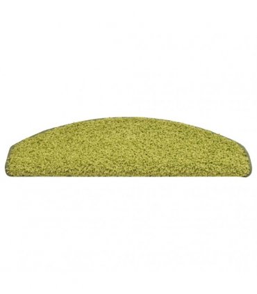 vidaXL Stair Mats 30 pcs 65x21x4 cm Green Half Round Large