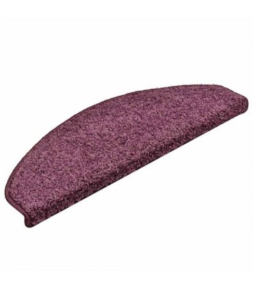 vidaXL Stair Mats 30 pcs 65x21x4 cm Dark Purple Half Round Large