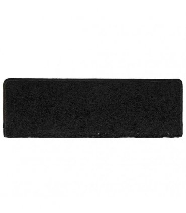 vidaXL Stair Mats 30 pcs 65x21x4 cm Black Rectangular Edge