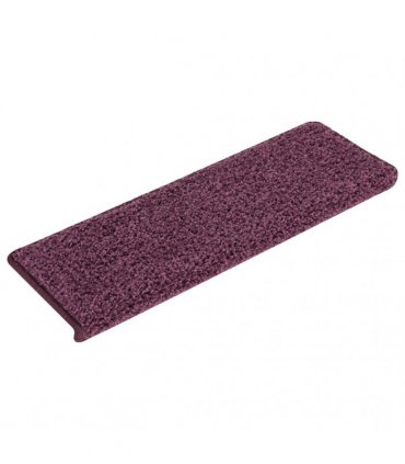 vidaXL Stair Mats 30 pcs 65x21x4 cm Dark Purple Rectangular Edge