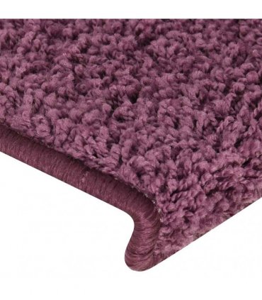 vidaXL Stair Mats 30 pcs 65x21x4 cm Dark Purple Rectangular Edge