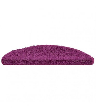 vidaXL Stair Mats 20 pcs 56x17x3 cm Violet Half Round