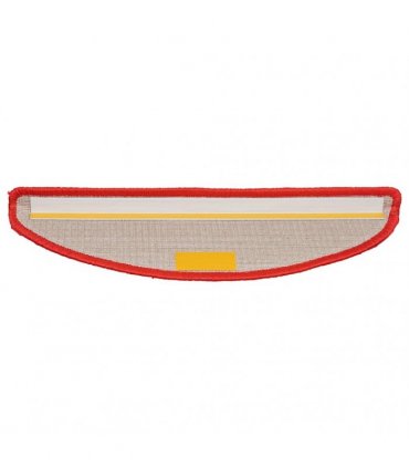 vidaXL Stair Mats 20 pcs 56x17x3 cm Red Half Round