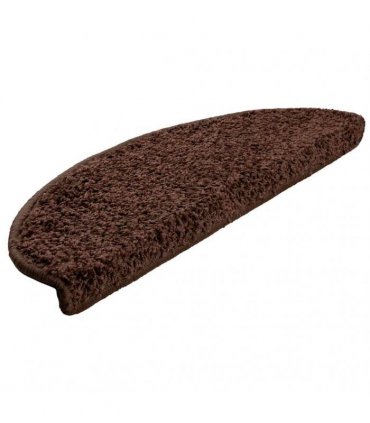 vidaXL Stair Mats 20 pcs 65x21x4 cm Brown Half Round Large