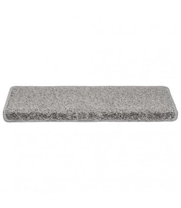 vidaXL Stair Mats 20 pcs 65x21x4 cm Grey Rectangular Edge