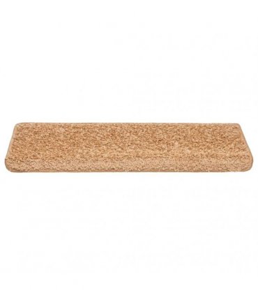 vidaXL Stair Mats 20 pcs 65x21x4 cm Beige Rectangular Edge