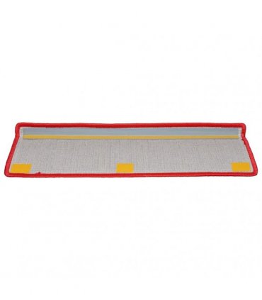 vidaXL Stair Mats 20 pcs 65x21x4 cm Red Rectangular Edge