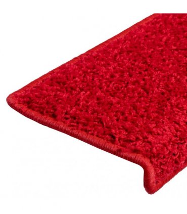 vidaXL Stair Mats 20 pcs 65x21x4 cm Red Rectangular Edge