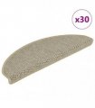 vidaXL Stair Mats Self-adhesive Sisal-Look 30pcs 65x21x4cm Light Green