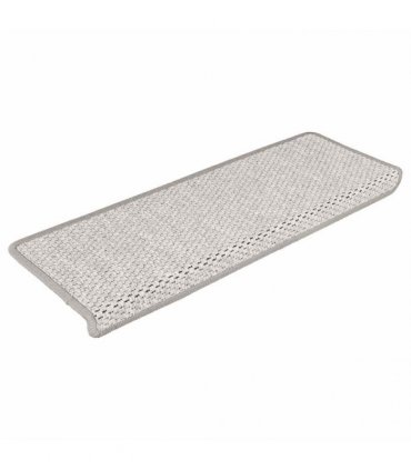 vidaXL Stair Mats Self-adhesive Sisal-Look 30 pcs 65x21x4 cm Platina