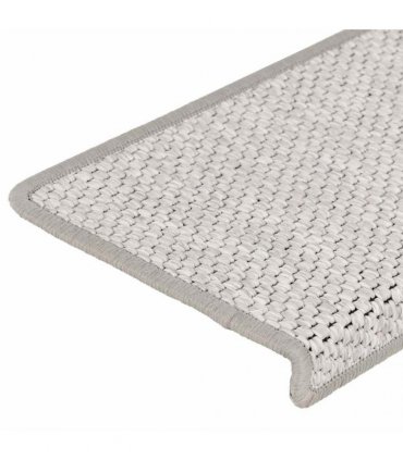 vidaXL Stair Mats Self-adhesive Sisal-Look 30 pcs 65x21x4 cm Platina
