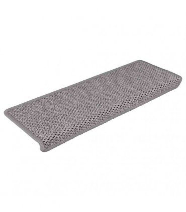 vidaXL Stair Mats Self-adhesive Sisal-Look 30 pcs 65x21x4 cm Silver