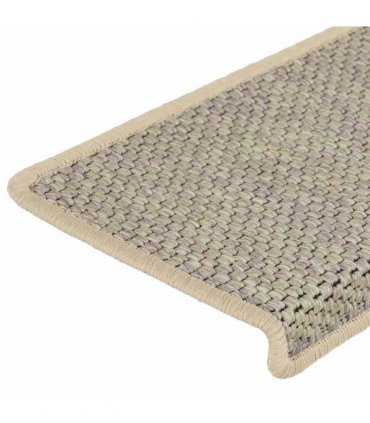 vidaXL Stair Mats Self-adhesive Sisal-Look 30pcs 65x21x4cm Light Green
