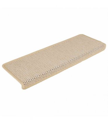 vidaXL Stair Mats Self-adhesive Sisal-Look 30 pcs 65x21x4 cm Berber