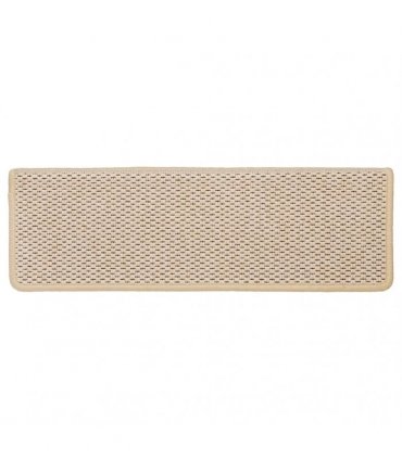 vidaXL Stair Mats Self-adhesive Sisal-Look 30 pcs 65x21x4 cm Berber