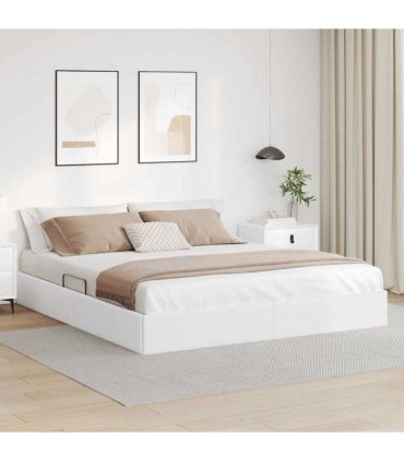 vidaXL Storage Bed White 183 x 213 cm Faux leather